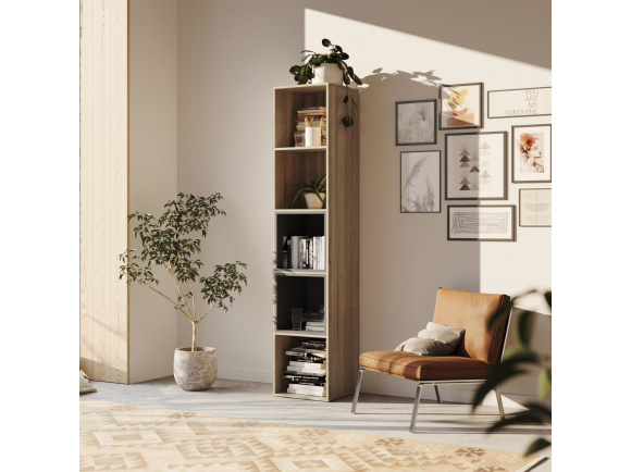 SMARTBett shelf + 2 cubes in different colors - Shelf Oak Sonoma + 2 Cubes Anthracite