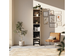 SMARTBett shelf + 2 cubes in different colors - Shelf Oak Sonoma + 2 Cubes Anthracite