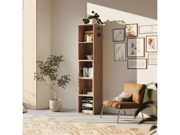 SMARTBett Regal + 2 Würfel in verschiedenen Farben - Regal Wildeiche + 2 Würfel Wildeiche