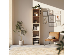 SMARTBett shelf + 2 cubes in different colors - Shelf Wild Oak + 2 Cubes Concrete