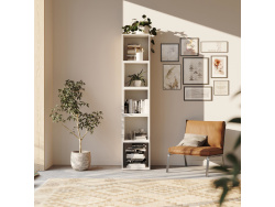 SMARTBett shelf + 3 cubes in different colors - Shelf White + 3 Cubes White