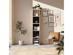 SMARTBett Regal + 3 Würfel in verschiedenen Farben - Regal Weiss + 3 Würfel Anthrazit