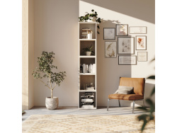 SMARTBett Regal + 3 Würfel in verschiedenen Farben - Regal Weiss + 3 Würfel Beton
