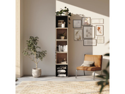 SMARTBett Regal + 3 Würfel in verschiedenen Farben - Regal Anthrazit + 3 Würfel Wildeiche