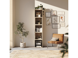 SMARTBett shelf + 3 cubes in different colors - Shelf Oak Sonoma + 3 Cubes Oak Sonoma