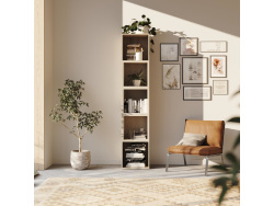 SMARTBett Regal + 3 Würfel in verschiedenen Farben - Regal Eiche Sonoma + 3 Würfel Beton