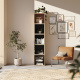 SMARTBett shelf + 3 cubes in different colors - Shelf Wild Oak + 3 Cubes Anthracite