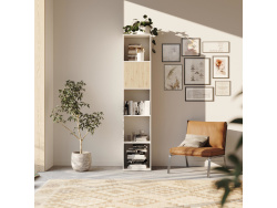 SMARTBett Shelf + 1 door in different colors - Shelf White + 1 Door Wild Oak