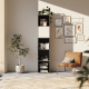 SMARTBett Shelf + 1 door in different colors - Shelf Anthracite + 1 Door White