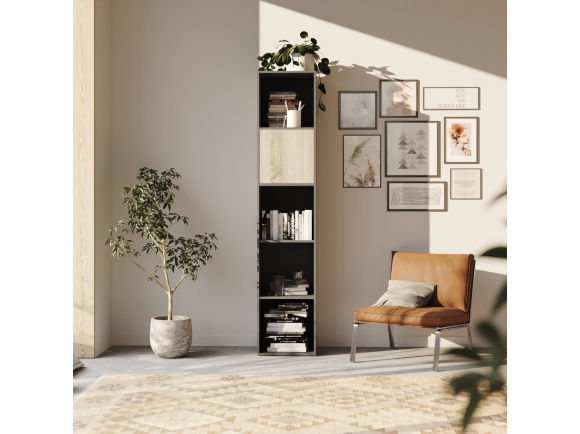 SMARTBett Shelf + 1 door in different colors - Shelf Anthracite + 1 Door Oak Sonoma