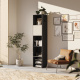 SMARTBett Shelf + 1 door in different colors - Shelf Anthracite + 1 Door Oak Sonoma
