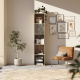 SMARTBett Shelf + 1 door in different colors - Shelf Oak Sonoma + 1 Door Anthracite High Gloss