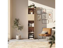 SMARTBett Regal + 1 Tür in verschiedenen Farben - Regal Wildeiche + 1 Tür Wildeiche