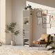 SMARTBett Shelf + 3 doors in different colors - Shelf White + 3 Doors Anthracite
