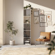 SMARTBett Shelf + 3 doors in different colors - Shelf White + 3 Doors Anthracite High Gloss