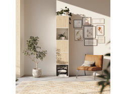 SMARTBett Shelf + 3 doors in different colors - Shelf White + 3 Doors Wild Oak