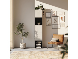 SMARTBett Shelf + 3 doors in different colors - Shelf Anthracite + 3 Doors Concrete
