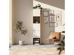 SMARTBett Regal + 3 Türen in verschiedenen Farben - Regal Eiche Sonoma + 3 Türen Weiss