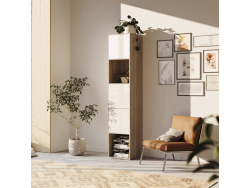 SMARTBett Shelf + 3 doors in different colors - Shelf Oak Sonoma + 3 Doors White High Gloss