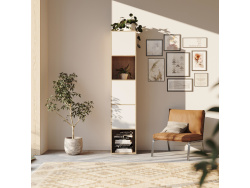 SMARTBett Shelf + 3 doors in different colors - Shelf Wild Oak + 3 Doors White