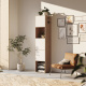 SMARTBett Shelf + 3 doors in different colors - Shelf Wild Oak + 3 Doors White