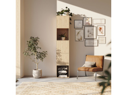 SMARTBett Regal + 3 Türen in verschiedenen Farben - Regal Wildeiche + 3 Türen Wildeiche