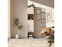 SMARTBett Shelf + 3 doors in different colors - Shelf Wild Oak + 3 Doors Concrete