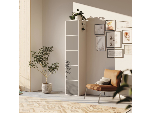 SMARTBett Shelf + 5 doors in different colors - Shelf White + 5 Doors Anthracite