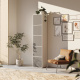 SMARTBett Shelf + 5 doors in different colors - Shelf White + 5 Doors Anthracite