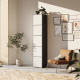 SMARTBett Shelf + 5 doors in different colors - Shelf Anthracite + 5 Doors White