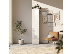 SMARTBett Regal + 5 Türen in verschiedenen Farben - Regal Anthrazit + 5 Türen Weiss Hochglanz