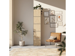 SMARTBett Regal + 5 Türen in verschiedenen Farben - Regal Anthrazit + 5 Türen Wildeiche
