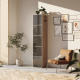 SMARTBett Shelf + 5 doors in different colors - Shelf Wild Oak + 5 Doors Anthracite High Gloss
