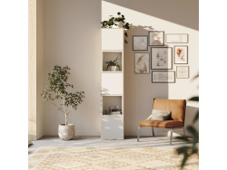 SMARTBett Shelf + 3 doors and 2 cubes in different colors - Shelf Oak Sonoma + 3 Doors and 2 Cubes White