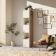 SMARTBett Shelf + 3 doors and 2 cubes in different colors - Shelf Oak Sonoma + 3 Doors and 2 Cubes White