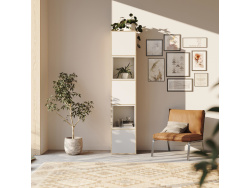 SMARTBett Shelf + 3 doors and 2 cubes in different colors - Shelf Wild Oak + 3 Doors and 2 Cubes White