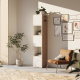 SMARTBett Shelf + 3 doors and 2 cubes in different colors - Shelf Wild Oak + 3 Doors and 2 Cubes White