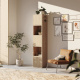 SMARTBett Shelf + 3 doors and 2 cubes in different colors - Shelf Wild Oak + 3 Doors and 2 Cubes Wild Oak