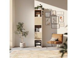 SMARTBett Shelf + 2 doors and 3 cubes in different colors - Shelf White + 2 Doors and 3 Cubes Wild Oak