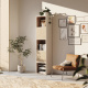 SMARTBett Shelf + 2 doors and 3 cubes in different colors - Shelf White + 2 Doors and 3 Cubes Wild Oak