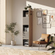 SMARTBett Shelf + 2 doors and 3 cubes in different colors - Shelf Wild Oak + 2 Doors and 3 Cubes Anthracite