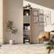 SMARTBett Shelf + 2 doors and 3 cubes in different colors - Shelf Wild Oak + 2 Doors and 3 Cubes Anthracite