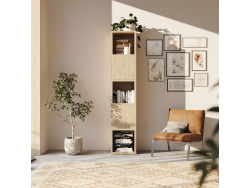SMARTBett Shelf + 2 doors and 3 cubes in different colors - Shelf Wild Oak + 2 Doors and 3 Cubes Wild Oak