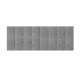 Upholstered back part for vertical 160 wall bed "Standard" SMARTBett 2x85cm gray melange
