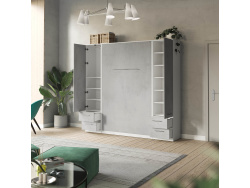 SMARTBett wall unit set with wall bed standard 140x200...