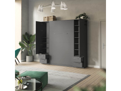 SMARTBett wall unit set with wall bed standard 140x200...