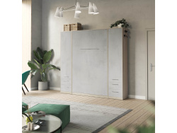 SMARTBett Wohnwand Set mit Schrankbett Standard 140x200...