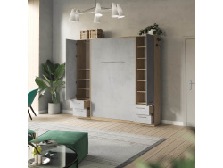 SMARTBett wall unit set with wall bed standard 140x200...