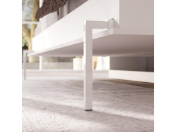 SMARTBett Schrankbett Classic 100x200cm Horizontal Weiss