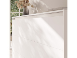 SMARTBett Schrankbett Classic 100x200cm Horizontal Weiss